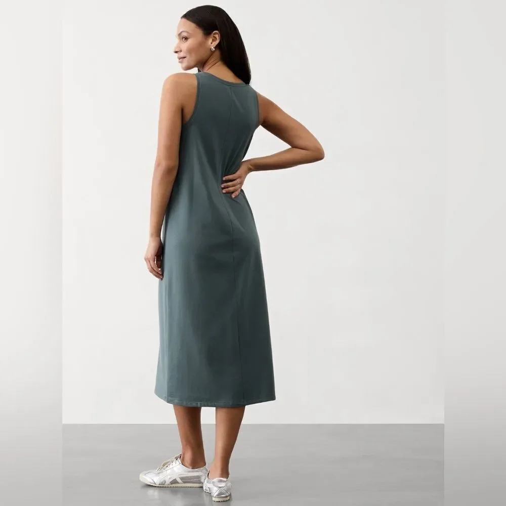 NWT Athleta Midi Scoop Dress - Picture 2 of 3